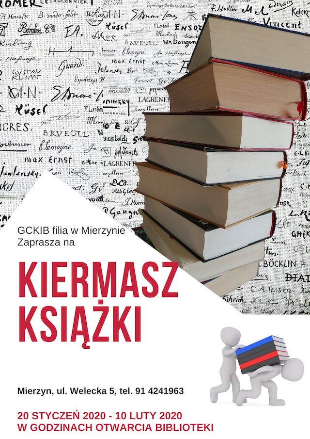 plakat z ksiązkami