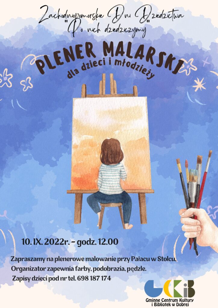 plakat promujący plener malarski