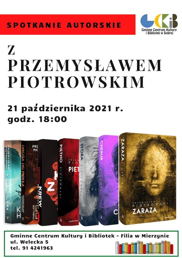 plakat z książkami