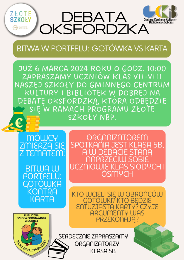 plakat promujący debatę